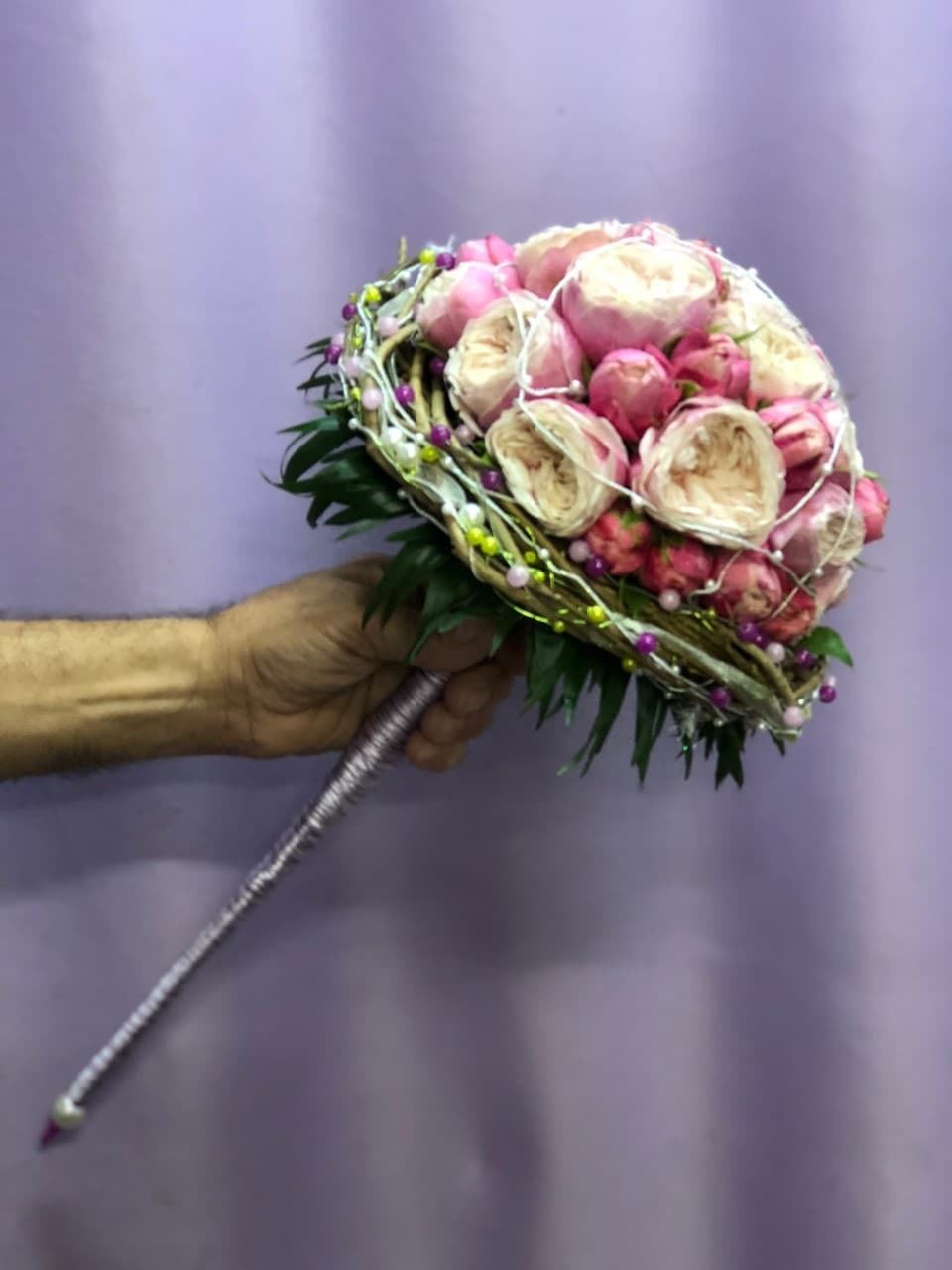 Bouquet novia con rosas inglesas - Imagen 1