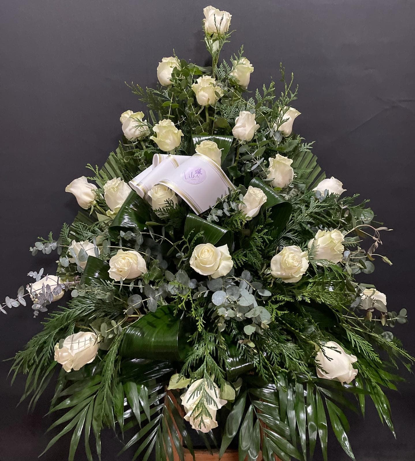 Centro 24 rosas blancas - Imagen 1