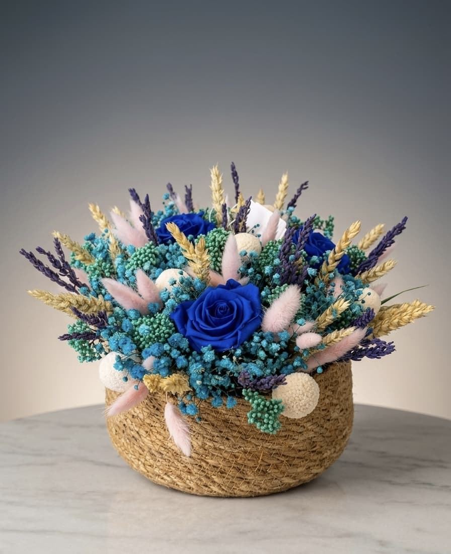 CESTA DELICADEZA FLORAL - Imagen 1