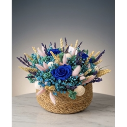 CESTA DELICADEZA FLORAL - Imagen 1