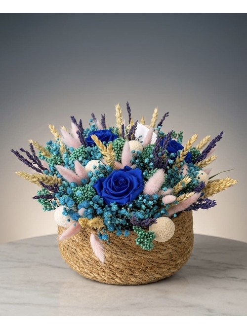 CESTA DELICADEZA FLORAL - Imagen 1