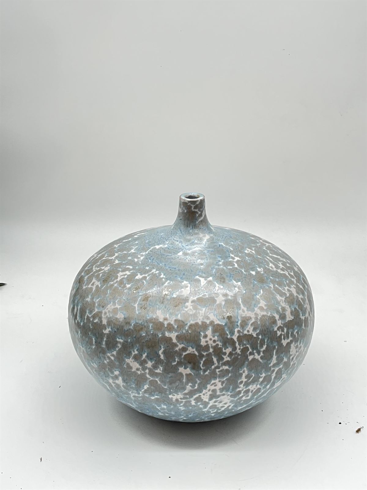 Jarrón cerámica en azul - Imagen 1