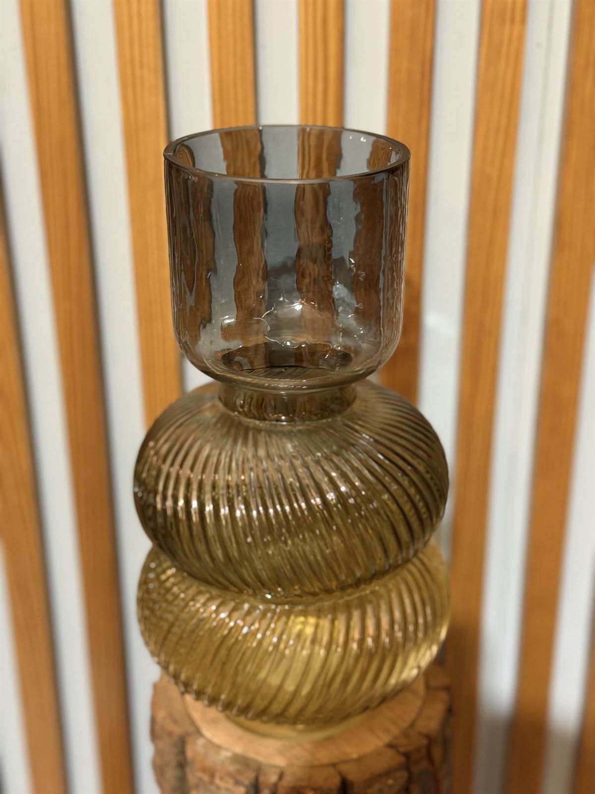 JARRÓN CRISTAL VERDE - Imagen 1