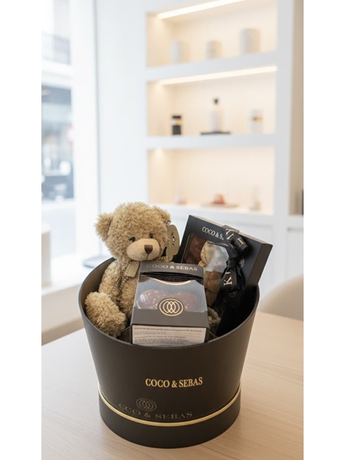 VCAJA DE BOMBONES BELGAS Y PELUCHE - Imagen 1